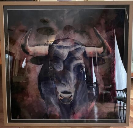 Gonzalo P&aacute;ez expone sus potentes caballos y toros en el Casino de Palencia