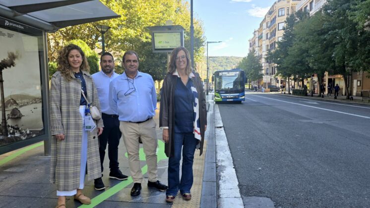 La Villa Romana La Olmeda recorre San Sebasti&aacute;n en autob&uacute;s. Diputaci&oacute;n de Palencia