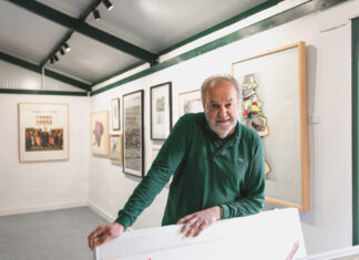 Mariano Olcese, creador de la galería. Fotografía: Lucía Burón Cabrero (ICAL)