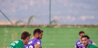 Palencia CF en su visita al Guijuelo