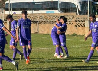 Palenica Cristo Atlético en su visita a La Virgen del Camino