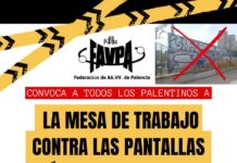 Cartel contra las pantallas acústicas